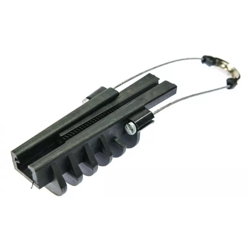 TELCOLINE I-37.PAT Grapa tensor de cable para cable redondo de 3–7 mm, negro