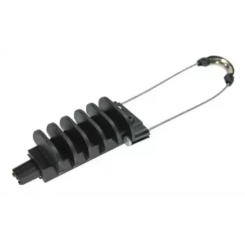 TELCOLINE I-37.PAT Grapa tensor de cable para cable redondo de 3–7 mm, negro