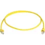 Telegärtner 100008173 cable de parcheo CAT 5e F/UTP RJ45, 0,5 m, amarillo, ignífugo, con protección antivuelco