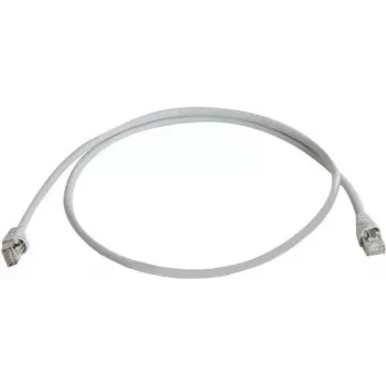 Telegärtner 100008945 Cable de red RJ45, CAT 5e F/UTP, 7,5 m, gris, ignífugo, con protección antiacodamiento