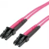 TELEGÄRTNER Cable de fibra óptica LC a LC OM4 dúplex 50/125 multimodo, 10 m, violeta LSZH 100011512