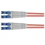 TELEGÄRTNER Cable de fibra óptica LC a LC OM4 dúplex 50/125 multimodo, 10 m, violeta LSZH 100011512