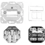 Telegärtner AMJ45 8/8 K UP/50 Cat.6+ toma de conexión para canaleta, 2 x RJ-45, apantallada, blanco alpino