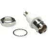 Telegärtner conector hembra BNC de empotrar, aislado 50 ohmios, brida aislante blanca, Z01 - 1 unidad (J01001A0043)