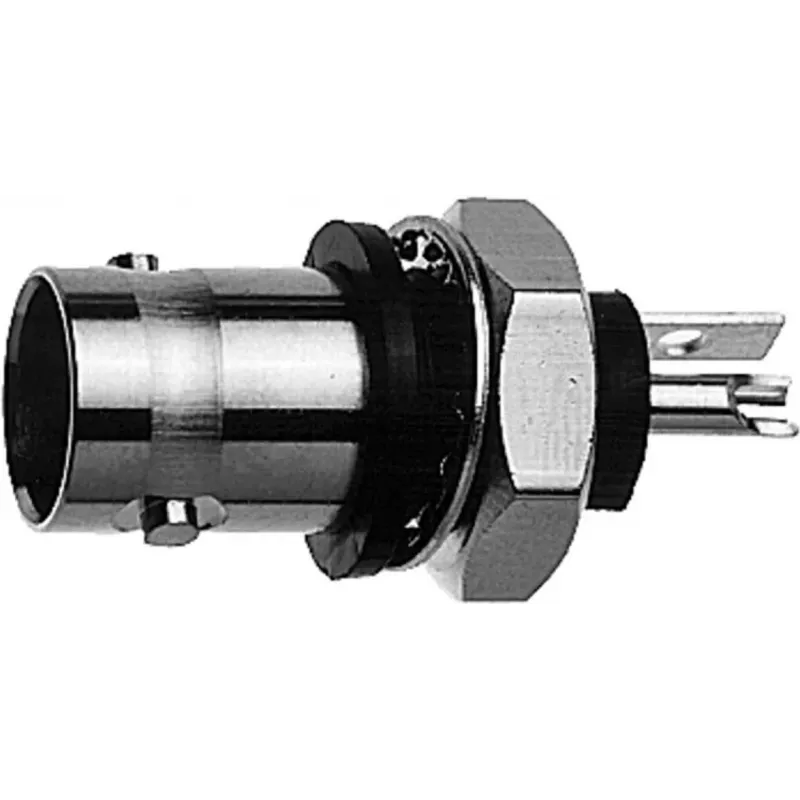 Telegärtner conector hembra BNC de empotrar, aislado 50 ohmios, brida aislante blanca, Z01 - 1 unidad (J01001A0043)