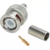 Telegärtner conector de crimpado BNC G01 50 ohmios, crimp/crimp, Professional, A0205, para RG-58 C/U, Belden YR23092, UG-1785/U, pack de 5
