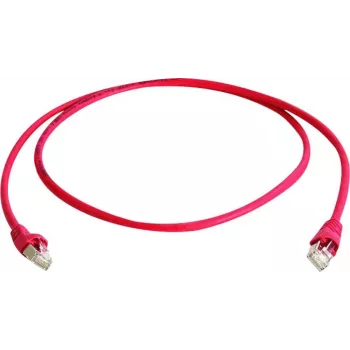 Cable de red patch crossover Cat.6A S/FTP Telegärtner, RJ45, 1 m, rojo, LSZH L00000A0120