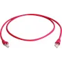 Cable de red patch crossover Cat.6A S/FTP Telegärtner, RJ45, 1 m, rojo, LSZH L00000A0120