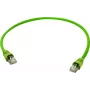 Cable de red patch Cat.7 S/FTP Telegärtner, 1,0 m, verde, 500 MHz, RJ45, 10 Gbps L00000A0149