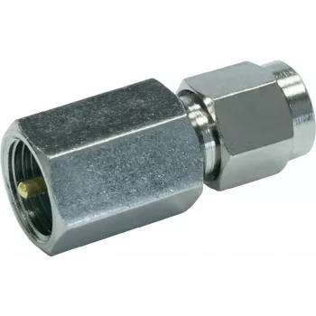 Telegärtner Adaptador coaxial inter-series SMA conector macho a FME conector macho 50 ohmios