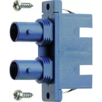 TELEGÄRTNER J08082A0007 adaptador híbrido de fibra óptica conector hembra ST a conector hembra SC, multimodo/monomodo, azul
