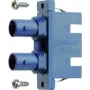 TELEGÄRTNER J08082A0007 adaptador híbrido de fibra óptica conector hembra ST a conector hembra SC, multimodo/monomodo, azul