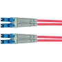 Telegärtner Cable de conexión de fibra óptica LC a LC Multimodo OM3 Dúplex, 1m, Aqua L00870A0003
