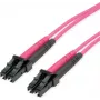 Telegärtner cable de red de fibra óptica LC a LC OM4 dúplex, 2m, violeta 100011327