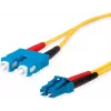 Telegärtner cable de parcheo de fibra óptica LC a SC monomodo, 2m, 9/125µm, LSZH amarillo
