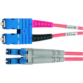 Telegärtner cable de parcheo de fibra óptica LC a SC monomodo, 2m, 9/125µm, LSZH amarillo