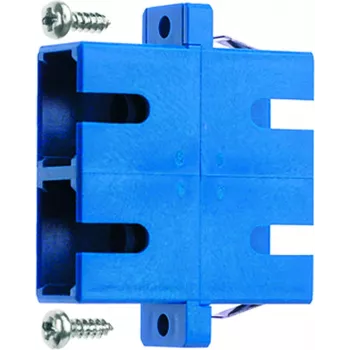 Telegärtner Acoplador de fibra óptica 2xSC-dúplex, multimodo y monomodo para instalación en paneles de conexión de fibra óptica sin equipar, distribuidores de pared - 1 ud. (J08081A0006)