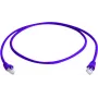 Cable de parcheo Telegärtner MP8 FS 500 CAT 6a S/FTP, conector macho RJ-45 a conector macho RJ-45, 0,25 m, violeta, Snagless Boot, 10 Gbps, 500 MHz L00000A0237