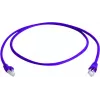 Telegärtner MP8 FS 500 Cat 6a S/FTP cable de red, conector macho RJ-45 a conector macho RJ-45, 0,5 m, violeta, Snagless