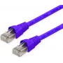 Telegärtner MP8 FS 500 Cat 6a S/FTP cable de red, conector macho RJ-45 a conector macho RJ-45, 0,5 m, violeta, Snagless