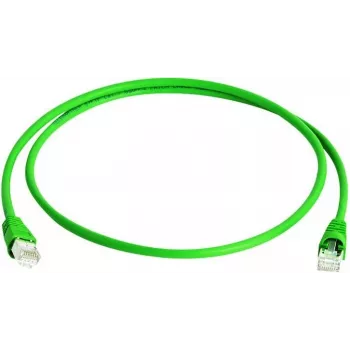 Telegärtner MP8 FS 600 Cable de conexión Cat.7 S/FTP, conector RJ-45 macho a conector RJ-45 macho, 25 m, verde L00006A0039
