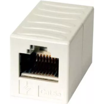 Telegärtner Acoplador de red RJ45 conector hembra a conector hembra Cat.6A apantallado, Blanco alpino J00029A0062