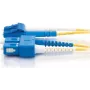Telegärtner Cable de fibra óptica monomodo LC dúplex a SC dúplex, 3m, LSZH, amarillo L00890A0041