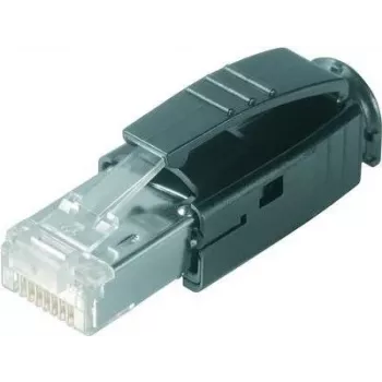 Telegärtner STX conector RJ45 Cat.5e 8P8C de crimpado, transparente, 1 ud. J80026A0001