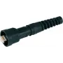Telegärtner STX V1 Set de conectores macho RJ45, variante de plástico 1, recto, 8P8C, apantallado, negro, 1 ud.