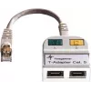 TELEGÄRTNER Adaptador en T Cat5e a 100Base-T/ISDN divisor RJ45 (J00029A0013)