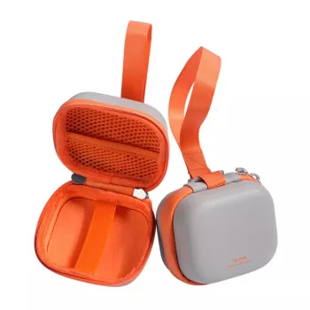 Bolsa de transporte universal mini EVA TELESIN DisAdv para cámaras de acción (gris-naranja)