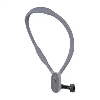 TELESIN banda para el cuello para cámaras de acción y smartphones - cierre magnético rápido, diseño ergonómico, negro