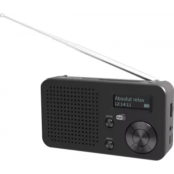 Telestar TOP 100 Radio portátil DAB+ con FM, negro