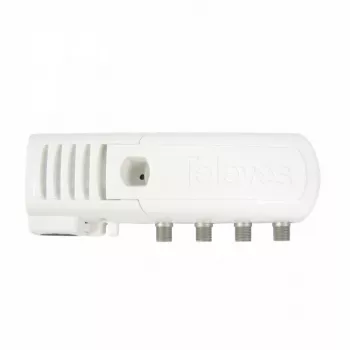 Televes 39550 amplificador de señal de TV doméstico con conectores F - 3 salidas (2+TV): VHF/UHF – Auto LTE
