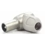 Televes 4130 conector acodado IEC macho para cable de antena de TV