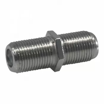 Televes 4173 conector F hembra-hembra – latón niquelado, 75 Ohm, DC-3 GHz
