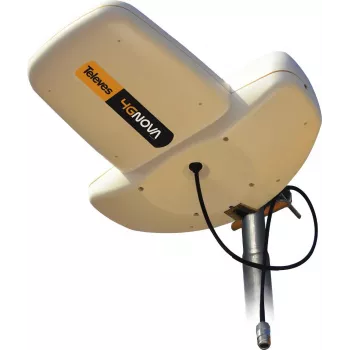 Antena exterior direccional Televes 4GNOVA LTE/4G/5G, 7 dBi, 1,7-2,7 GHz, SMA, IP53