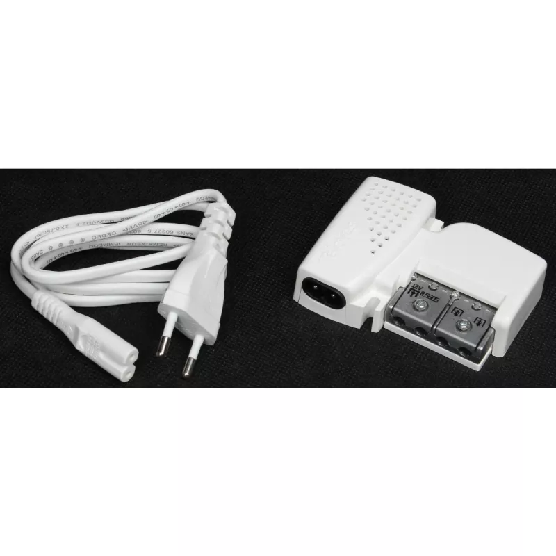 TELEVES PicoKom 1 EC amplificador de antena, 1 entrada, 2 salidas, ganancia de 12 dB, 47-694 MHz, conectores F, para interior