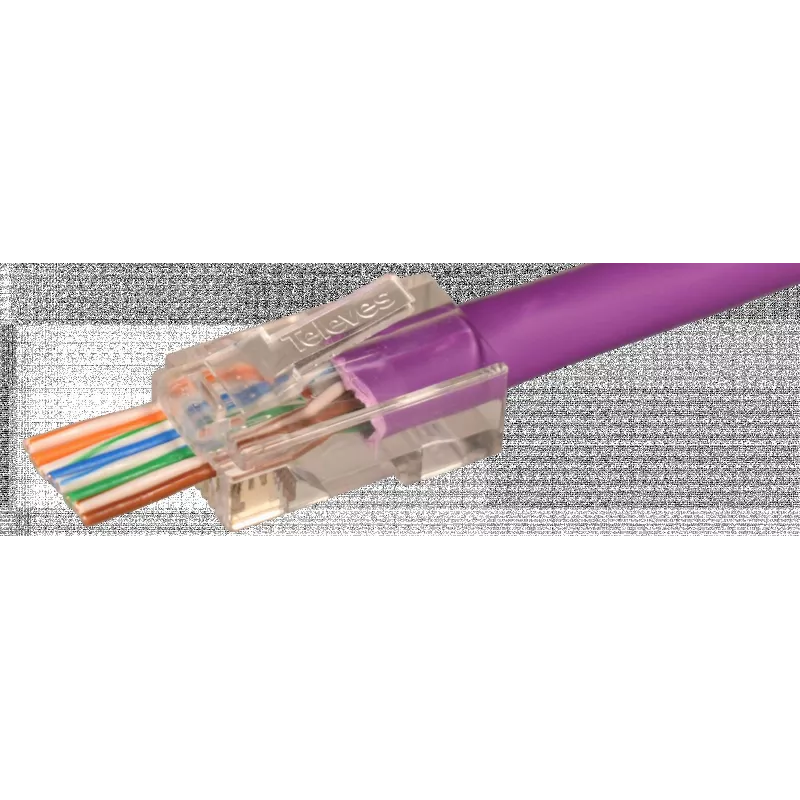 TELEVES Conector RJ45 pasante UTP Cat6 (209906)