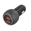 Tellur Cargador de coche USB dual con QC 3.0, 6A Negro