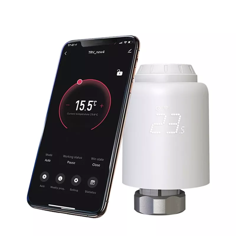 Tellur válvula termostática para radiador Smart WiFi RVSH1 LED blanca