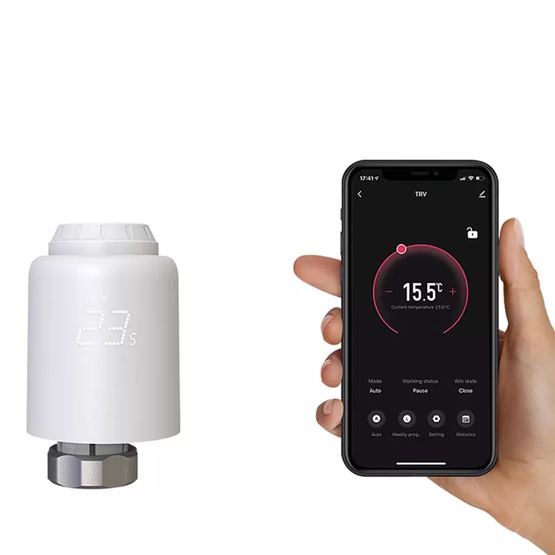 Tellur válvula termostática para radiador Smart WiFi RVSH1 LED blanca