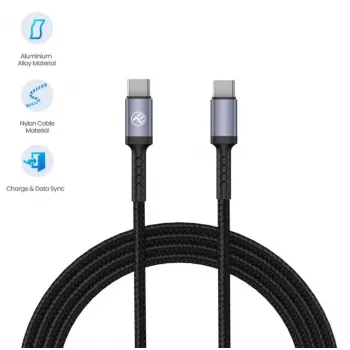 Tellur Cable Type-C a Type-C 3A 60W 1m Negro