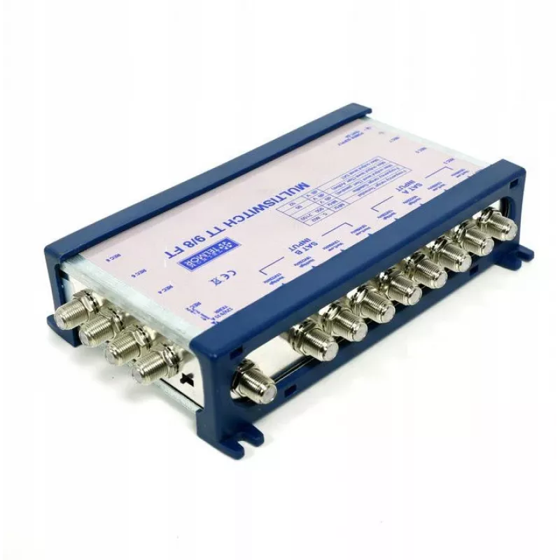 TELMOR Multiswitch TT 9/8 Terminal 8 entradas satélite 1 entrada terrestre 8 salidas