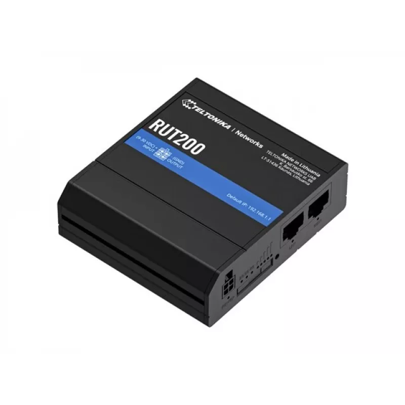 Router celular industrial Teltonika Networks RUT200 eSIM 4G/LTE/3G Wi-Fi EMEA EU