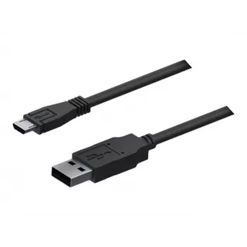 Teltonika Cable USB 2.0, conector macho USB-A a conector macho Micro-USB (negro, 0,8 m)