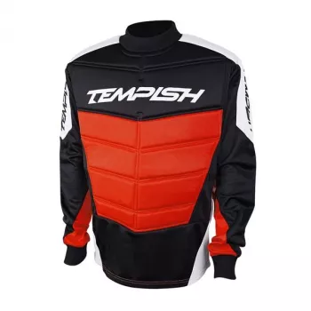 Tempish MOHAWK2 ACTIV Camiseta de portero sénior - XL roja, manga larga, acolchado en codos y hombros