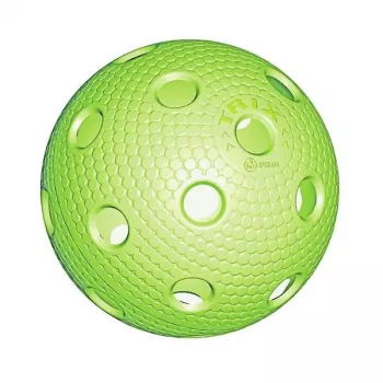 Tempish TRIX Pelota de floorball Verde 72mm 23g 26 agujeros PE entrenamiento juego