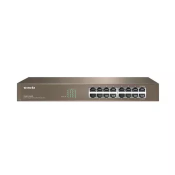 Tenda Switch Gigabit Ethernet de 16 puertos No gestionado Azul
