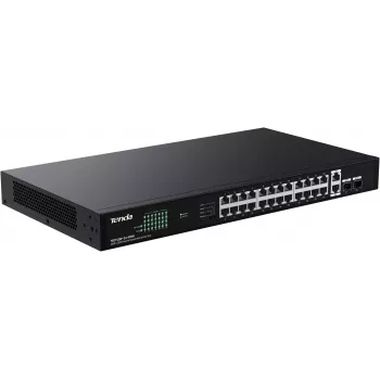 Tenda TEG1128P-24-410W Switch PoE+ no gestionado 26x1GbE 2xSFP 410W